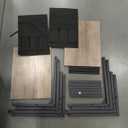 C Shaped End Table, Side Table for Sofa, Couch Tab, Set Of 2