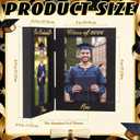 Amyhill Graduation Frame Class of 2026 Decor Then and Now Picture Frame Double 4x6 Photos Foldable Wooden Graduation Gift for College High School Graduate Party Decoration Keepsake