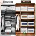 10 Pack Linen Closet Organizers And Storage, Closet Storage Bins for Closet Organization, Linen Closet Baskets Foldable Closet Organizer Bins with Clear Window For Organizing Clothing, Jeans