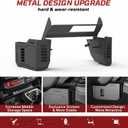 Metal Gear Shift Organizer Tray Compatible with Jeep Wrangler JL/JLU & Gladiator JT 2018-2025, Center Console Shifter Side Tray Storage Box Interior Accessories (Not for JK/JKU)