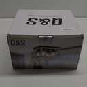 Q&S Farmhouse Ceiling Light Oak Semi Flush Mount Vintage 4-Light Square Rustic Island Light Fixtures for Entryway Hallway Dining Room Living Room Bedroom