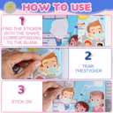 2 x 10 sticker books focusing on potential development stickers children's enlightenment baby early education book sticker book suitable for children aged 2-5 years old DIY stickersLife scenes