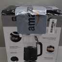 Elite Gourmet EKT8717 1.7L Dual Wall Cool Touch Electric Tea Kettle, Borosilicate Glass, 304 Stainless Steel Interior, Programmed Digital Touchscreen, Keep Warm, Auto Off & Audible Indicator, Black (1.9 Quarts)