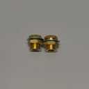 Legines Brass Pipe Fitting, Bulkhead Coupling Tank Fitting, 3/8" NPT Female, 1.31" Length (Pack of 2)