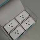 Kasa Smart Plug Mini 15A, Apple HomeKit Supported, Smart Outlet Works with Siri, Alexa & Google Home, UL Certified, App Control, Scheduling, Timer, 2.4G WiFi Only, 4 Count (Pack of 1) (EP25P4), White