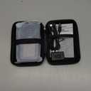 LifeBasis Stud Finder Wall Scanner for Metal, Wood, Pipe, AC Wires, 10 in 1 Measuring Tool for Length, Area, Volume, Wood Beam Detector USB Moisture Meter with Thermal Imager Screen and Alarm- Black