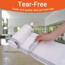 8 Gallon Code H Heavy Duty Trash Bags 1.2 Mil Heavy Duty | Reliable1st Compatible with simpleman Code H | White Drawstring (50 Count) 8 Gallon | 30-40 Liter