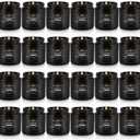 Scented Candle Set 24 Pack,Black, Candle for Home Scented, Odor Eliminating, Stress Relief, Long Lasting Soy Wax Gift Set
