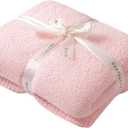 bearberry Super Soft Fluffy Throw Blanket Lightweight Cozy Warm Throw Blankets for Couch Bed Sofa All Season (Pink, 50x60)