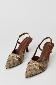Status Print Pointy Kitten Heel, 9.5