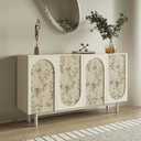 Simon&Siff Vintage Wallpaper Peel and Stick Beige Floral Contact Paper Wildflowers Botanical Wall Paper Removable Renter Friendly Wallpaper 17.3in x 9.8ft