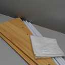 Humble Crew 4-Tier Kids Bookshelf, Natural Wood/White - Premium Book Shelf for Kids Rooms with Four Deep Pockets - Toddler Sling Book Rack with Deep Sleeves, Nursery Bookcase Organizer