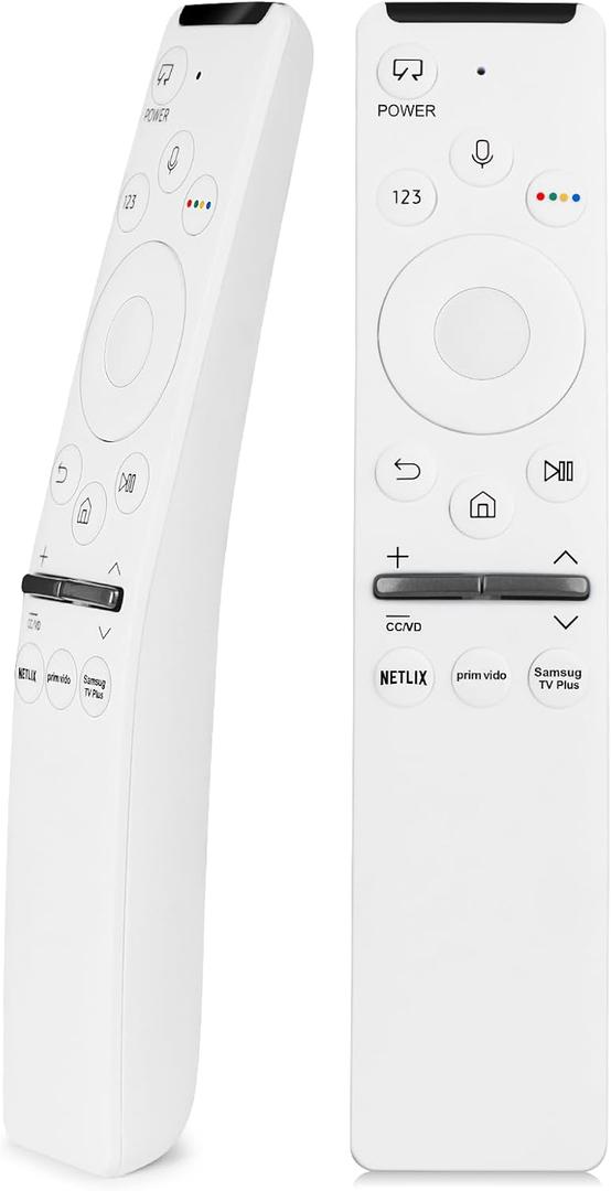 Frame TV Remote Replacement for Samsung Smart TV Remote BN59-01330H/RMCSPR1AP1 with Voice Control, Compatible with Samsung QLED 4K UHD Quantum HDR Smart TV with Three Shortcut Keys and Art Mode, White