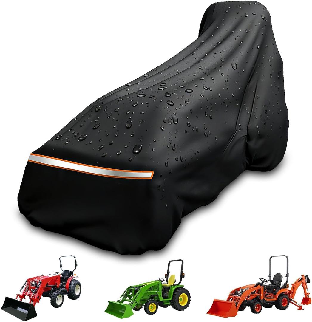 Tractor Cover,Tractor Covers Waterproof Heavy Duty with Storage Bag(189L x 76 W x 86 H in)600D Oxford Cloth Waterproof Universal Cover,UV Protection, Dustproof-All Weather Protection
