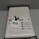 100% Blackout Shield Linen Blackout Curtains for Bedroom 84 Inches Long, Back Tab/Rod Pocket Living Room Drapes, Thermal Insulated Blackout Curtains 2 Panels Set, 50" W x 84" L, Cream