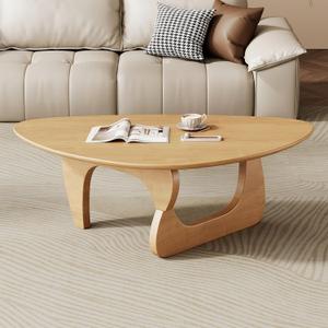 Mid Century Modern Coffee Table - Wooden Coffee Table for Living Room,Center Table Suitable for Bedroom Living Room Reception Office Tables (Wood, Medium 39.5 x 27 x 16in)