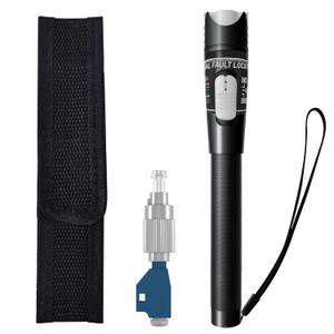 Visual Fault Locator 80KM- VFL Fiber Optic Tester Kit with FC/LC/SC/ST Compatibility - Single Mode 9/125μm Fiber Visual Fault Locator for Telecom Maintenance and Data Centers