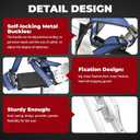 Nakkaa 24-40 Inch Adjustable Aluminum Drywall Stilts for Heavy-Duty Work | Black, Compatible with drywall taping, painting, cleaning high windows