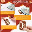 Hotop 30 Pcs Chenille Letter Patches Iron on Patches for Clothing Sports Patches Chenille Embroidered Applique for Bags Hat DIY Clothing Jackets Backpacks Repair (Brown,Football Number Style)