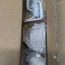 Heavy Duty White Curtain Rods, 1 Inch Diameter, 28 to 48 Inch, Classic Finials, Iron, Wall Mounted, Color-treated, Wear-resistant Coating