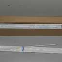 LEVOLOR Basics 2 Faux Wood Horizontal Blinds for Indoor Windows, 35 W x 64 H, Cordless Light Filtering Window Shade for Any Room, White