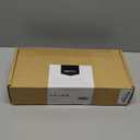 Amazon Basics Front Door Lock Set, Handleset with Tulip Knob, Level Door Handle, Exterior, Single Cylinder, Matte Black, 1-Pack