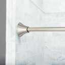 Moen Curved Adjustable Spring Tension No Drill Shower Curtain Rod for Bathroom, Brushed Nickel Finish, CSR2172BN