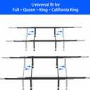 Bed Center Support with 8 Adjustable Legs - Heavy Duty Metal Middle Support Bar System for Full Queen King Cal King Wood,Upholstered,Metal Beds