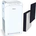 Daikin MCB50YSAU Room Air Purifier for Home, HEPA, Activated Carbon, Pre-Filter and UVC LED Light, Zero Ozone Product, CARB Certified, 10.5 x 10.5 x 19.5 in
