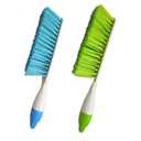 Soft Bristle Bed Sheets Sweeping Cleaning Brush with Long Hand, Counter Duster for Debris Hair Remover Desk Quilt Sofa Furniture (Blue, Green) and pink