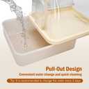 Bird Bath for Cage, Automatic Parakeet Bath with Pump, Indoor Bird Shower with Running Water, Filter, Bird Cage Accessory for Pet Birds, Lovebirds, Finches, Cockatiel
