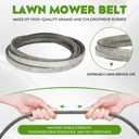Lawn Mower 1-653368 Belt 5/8"x154" Fits for Exmark Lazer Z HP with 52" Deck 1-653368 653368 116-3455 653368 Hustler 604711 Husqvarna 539114557, for LSZ4622 RZ5422 RZ5424 with 52" and 54" Deck