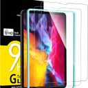 NEW'C 2 Pack Designed for iPad Air 5/4 10.9 Inch (2022/2020), iPad Pro 11 Inch (2022/2021/2020/2018) Screen Protector Tempered Glass, Ultra Resistant (Easy Installation Frame) (Transparent)