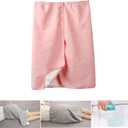 Unisex Full Open Adult Diaper Skirt, Waterproof, Adjustable, Reusable Incontinence for Adults, Elderly, Children(Pink, XXL) (2X-Large)
