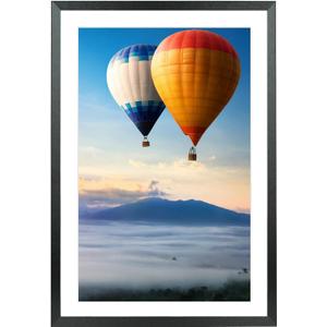 Mxtallup 13x24 Picture Frames Solid wood, Display Pictures 11x22 Inch With Mat or 13x24 Inch Without Mat, Poster Frames 11x22 in Photo Frames Wood Black (T22B1324W1122)