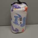 Primlect Thickened Toddler Nap Mat with Removable Pillow and Minky Blanket, Extra Large 55''x35'' Sleeping Bag, Washable, Roll up, Perfect for Daycare, Preschool, Kindergarten, Boys and Girls Dinosaur (purple)