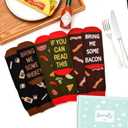 Funny Food Socks for Man and Woman,6 Pcs Food Lovers Fun Cozy Crazy Novelty Fashion Cotton Socks