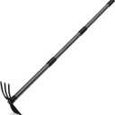 Cultivator Hoe Garden Tool, 45 inch Stainless Steel Long Handle Heavy Duty Gardening ToolsExtended Reach Double Hoes Suitable for Digging Loosening