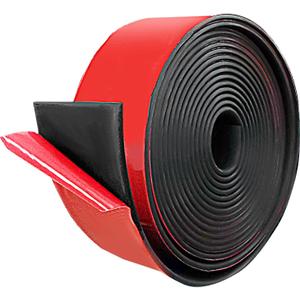Rubber Tape with Adhesive Backing - 0.78 Wide x 1/12" Thick x 10' Long, Neoprene Tape, Rubber Gasket Strip for DIY Warehouse Flooring Gasket Pads Padding Matting Crafts Protection