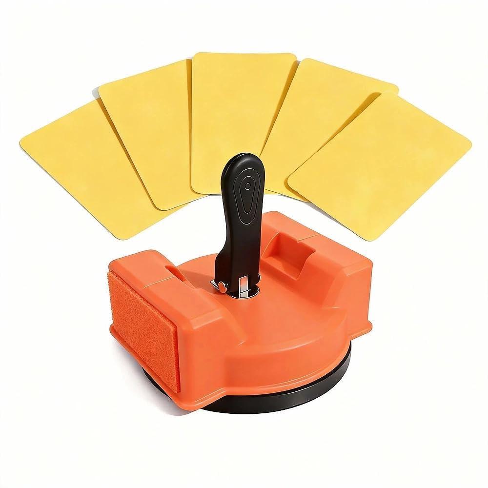 Magicbox Heavy Duty Floor Gap Fixer Tool with Large Enhanced Suction Cup & 5 Reusable Sticky Pads, Dual-Side Striking Surface for Laminate, Hardwood, Vinyl Floor Gap Repair Tools (small)