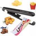 Karidge chip Bag Sealer Mini, Handheld Heat Sealer for Chip Bags and Mylar Bags, Portable Bag Resealer for Food Storage - Black