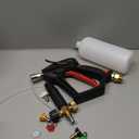 Tool Daily Short Pressure Washer  with Foam Cannon, 1/4 Inch Quick Connector, with 5 Pressure Washer Nozzle Tips, 1 Liter