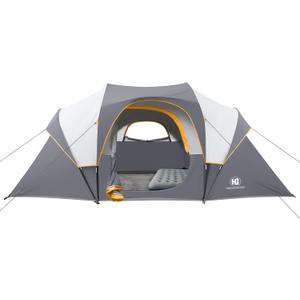 HG 10 Person Camping Tent - Large Family Tent for Camping, Easy Set Up Portable Dome Tent, Windproof Outdoor Tent for Hiking, Backpacking, Traveling, 14'x11'x74''(H)