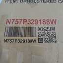 EnHomee Queen Size Bed Frame with Adjustable Upholstered Headboard, Modern Wave Design Queen Platform Bed Frame with Storage Shelf and Charging Station, Noise-Free, No Box Spring Needed, Beige