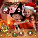 Christmas Party Favors Gifts 36 PCS Finger Lights Christmas Goodie Bag stuffers, Glow in the Dark Xmas Toys Bulk for Stocking Fillers Holiday Favors Prizes Classroom Rewards Xmas Party Supplies