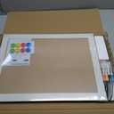 White Board for Wall, 24'' x 18'' Magnetic Dry Erase Board, Decorative Whiteboard with White Vintage Wooden Frame, Hanging Writing Board for Home Office School Dorm