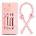 Satin Heatless Curling Set - Hair Rollers for Curls Heatless Hair Curlers & Hot Rollers Hair Curlers to Sleep in Curling Rod Headband Curler (Dreamy Rosy Clouds)