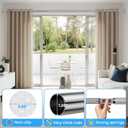 AIZESI Tension Curtain Rod 41-126 Inch(4-10Ft),1.26'' Diameter,Long Heavy Duty Adjustable No Drill Shower Curtain Rod for Windows, Balcony, Room Divider Silver