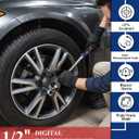 1/2 Digital Torque Wrench (12.54-250.7 Ft. Lb/ 17-340 N.m) ±2% Accuracy with Track Mode Torque Wrench Digital with Vibration, Buzzer and LED Alert for Car,Motorcycle Repair, DIY