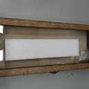  5x12.5 Shadow Box Frame Solid Wood Glass Door Display Case with Linen Back and 6 Stick Pins,1.5 inches Interior Depth,Ideal for Memorabilia Pictures Flowers Medals Tickets